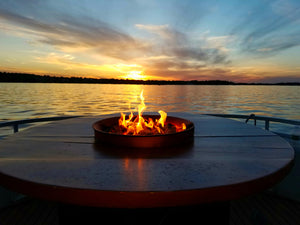 Wine Barrel Volcano Table