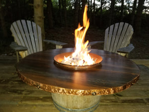 Wine Barrel Volcano Table