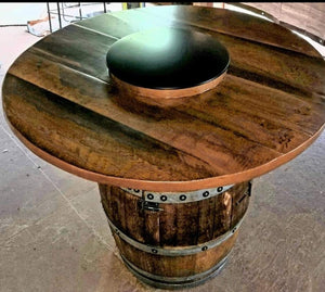 Wine Barrel Volcano Table